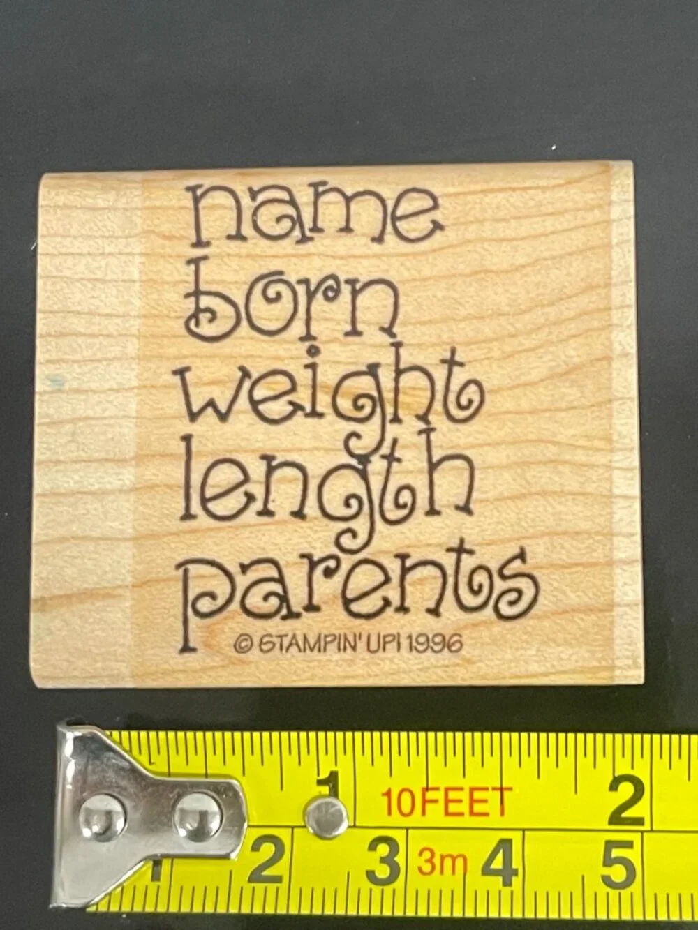 Vintage Stampin' Up Baby Kids Rubber Stamp Lot 9 Pc